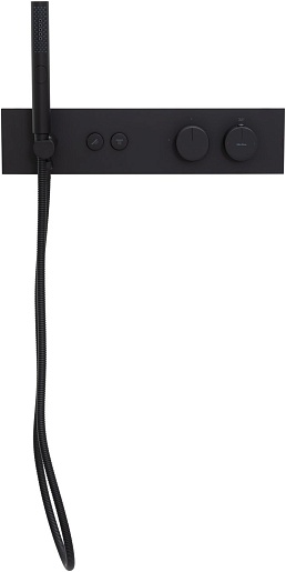 Allen Brau Смеситель для ванны Liberty 5.33010-31 (с внутренней частью, 2 хода) черный матовый – фотография-4